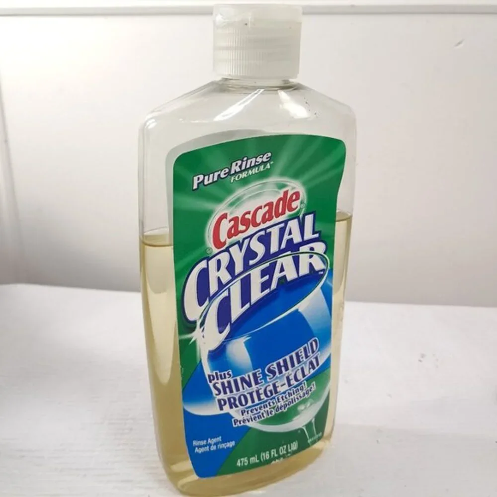 Cascade Crystal Clear‎ Pure Rinse Formula plus Shine shield dishwasher aid 2003